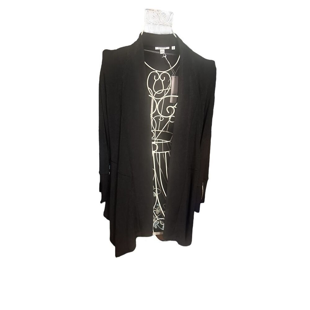 NEW WITH TAGS WOMEN Chico's Travelers ZIP SLEEVE cardigan Jacket Woman Size 1 (s